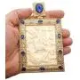 Nazareth Store Jonah & Giant Fish Pectoral Cross Pendant Biblical Icon Crystallized Blue Elements Gold Plated Pendant Christian Priest Bishop Iconic Relic With 24'' Chain Necklace - Jewelry Gift Box