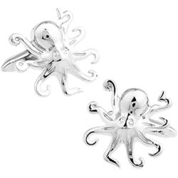 Classic Animal Cufflinks for Mens Jewelry The Octopus Design in 3 Colors