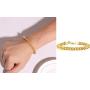 TempBeau Chunky Sturdy Mens Franco/ Foxtail Chain Bracelet Stainless Steel Gold Plated/Silver/Black 6/8/12mm Width Double Layered Interlocked Cuban Chain Wristband with Magnet Clasp -Send Gift Box