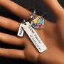 MAOFAED Autism Jewelry Autism Teacher Appreciation Gift Thank You for All That You Do Autism Supporter Gift Autism Mom Gift
