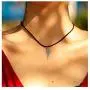 Yfe Angel Wing Necklace Choker Black Cord Choker Necklace for Women and Girls Personalized Choker Pendant (Silver) Yfe Angel Wing Necklace Choker Black Cord Choker Necklace for Women and Girls Personalized Choker Pendant (Silver)
