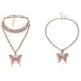 2 Set Butterfly Cuban Link Necklace Set Hip Hop Chock Chain Iced Out Sparking Bling Zircon Crystal Collar Animal Butterfly Pendant Necklace for Women Girl Party Luxury Rock Jewelry 2 Set Butterfly Cuban Link Necklace Set Hip Hop Chock Chain Iced Out Sparking Bling Zircon Crystal Collar Animal Butterfly Pendant Necklace for Women Girl Party Luxury Rock Jewelry