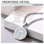 PROSTEEL Stainless Steel Saint Benedict Medal Necklace, Protection Jewelry for Men Women, 18K Real Gold Plated, 22inch-24inch Adjustable, Come Gift Box