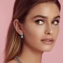 Cube Swarovski Crystal Heart Drop Dangle Earrings for Women Sterling Silver Stud Earrings Hypoallergenic