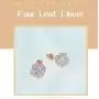 UDORA Clover Necklace Earrings Bracelet Jewelry Set Fashion Gifts for Bridesmaid Women Girls