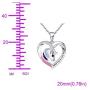 Binoster Unicorn Necklace Girl Heart Sliver Jewelry for Women Teen Girls Kid Keep me in Your Heart Pendants Gift 40cm Adjustable Chain (Necklace)