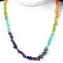 Zenergy Gems Selenite Charged Natural Gemstone Chip Necklaces + Selenite Puffy Heart Charger [Included]