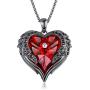 NEWNOVE Wings of Angel Love Heart Necklaces for Women, Jewelry Gifts for Her on Mothers Day, Valentines Day, Anniversary, Birthday Gifts for Women Girls