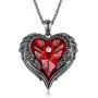 NEWNOVE Wings of Angel Love Heart Necklaces for Women, Jewelry Gifts for Her on Mothers Day, Valentines Day, Anniversary, Birthday Gifts for Women Girls