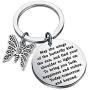 Butterfly Charm Keychain Irish Blessing Gifts Butterfly Jewelry Lover Gifts Going Away Gifts Graduation Gifts May The Wings of The Butterfly To Bring You Luck Happiness Riches