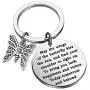 Butterfly Charm Keychain Irish Blessing Gifts Butterfly Jewelry Lover Gifts Going Away Gifts Graduation Gifts May The Wings of The Butterfly To Bring You Luck Happiness Riches