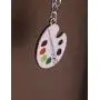 My Shape Trendy Enamel Artist Paint Palette and Brush Link Chain Bracelet Gifts Jewelry for Women & Girls