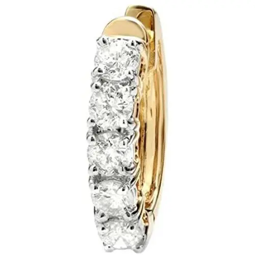 Dazzlingrock Collection 14K Yellow Gold Ladies Huggies Hoop Earring (Only 1Pc) Dazzlingrock Collection 14K Yellow Gold Ladies Huggies Hoop Earring (Only 1Pc)