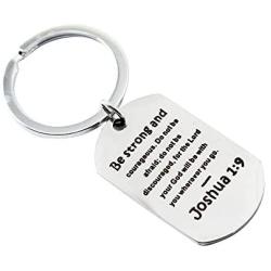 Hibetek Bible Verse Keychain for He Will Order His Angels to Protect You Wherever You Go Keychain Religious Jewelry Christian Gift