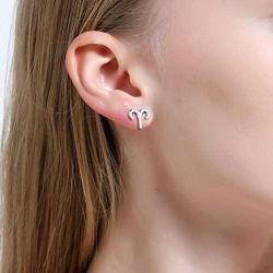 26/24 Paris Assorted Multiple Pack Initial Letter Stainless Steel Stud Earrings for Girls - Simple Chic Alphabet Letter Initial Earring Set for Teens Girls
