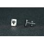 Unisex Stainless Steel Poker Aces Stud Earrings,Playing Cards Game Gambling Jewelry