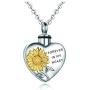 Urn Necklaces Always in My Heart Heart Jewelry Memorial Pendant Necklace