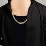 Jewelry Kingdom 1 Gold Link Chain Necklace for Men and Women Designer 14K Gold Curb Chain Choker 2MM 4MM Thick Thick Thick for Pendants Hip hop Jewelry Available Length 16inch to 30inch