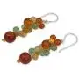 NOVICA Multi-Gem Dyed Cultured Freshwater Pearl Silver Plated Hook Earrings, Golden Vineyard NOVICA Multi-Gem Dyed Cultured Freshwater Pearl Silver Plated Hook Earrings, Golden Vineyard
