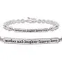 ALOV Jewelry Sterling Silver Mother and Daughter Forever Love Cubic Zirconia Bracelet ALOV Jewelry Sterling Silver Mother and Daughter Forever Love Cubic Zirconia Bracelet
