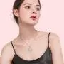 DAOSHANG 925 Sterling Silver Celtic Knot Mermaid Moon Pendant Necklace Jewelry Gift for Women Teen Girls Wife and Lovers