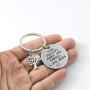 Hibetek Step Parent Keychain Gifts DNA Doesnt Make You Family Love Does Keychain Jewelry Step Mom Gift Keychain, Step Dad Gift Keychain Adoption Keychain