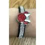 Snap Jewelry Red Minnie Mouse with Silver Plated Bow fits 18-20mm Standard Size Ginger Style Charms My Prime Gifts