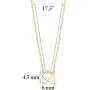 14K Yellow Gold Floating Heart Pendant Necklace Polished Shiny on Cable Chain Italy 17.5'' 14K Yellow Gold Floating Heart Pendant Necklace Polished Shiny on Cable Chain Italy 17.5''