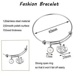 Mustard Seed Christian Gift God is Within Her She Will Not Fall Bracelet Necklace Psalm 46:5 Religious Jewelry