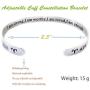 RENYILIN Creative Cuff Bracelet, Zodiac Bracelet, Inspirational Stainless Steel Bracelet for Men and Women