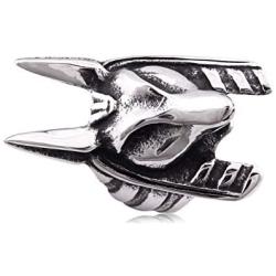 Gungneer Mens Stainless Steel Ancient Egypt Dead God Anubis Amulet Ring Protection Strength Jewelry Accessories