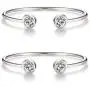 IS ISAACSONG “You and Me” Inspirational Open Cuff Bangle Bracelets Set – Cubic Zirconia Charm Adjustable Stackable Bangles for Best Friends, Sisters, Mother and Daughter IS ISAACSONG “You and Me” Inspirational Open Cuff Bangle Bracelets Set – Cubic Zirconia Charm Adjustable Stackable Bangles for Best Friends, Sisters, Mother and Daughter