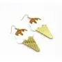 Fun Acrylic Ice Cream Popsicle Drop Earrings Cute Food Model Dangle Earrings Unique Gift Jewelry for Women Girls