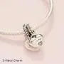 Pandora Jewelry Mother and Daughter Hearts Dangle Cubic Zirconia Charm in Sterling Silver Pandora Jewelry Mother and Daughter Hearts Dangle Cubic Zirconia Charm in Sterling Silver