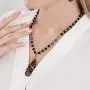 Plumiss Women Handmade Natural Stone Bead Pendant Necklace and Earrings Set Collection