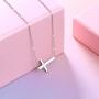 S925 Sterling Silver Sideways Choker Necklace Jewelry 14 inches to 18 inches