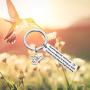HOLLP Hummingbird Keychain Free Bird Jewelry Humming Bird Lover Keyring Gift for My Love Wishes Jewelry Hope Gift