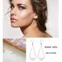 Hanpabum 4 Pairs Curved Threader Dangle Earrings for Women Girls Drop Hoop Bar Arrow Statement Earrings Set Hanpabum 4 Pairs Curved Threader Dangle Earrings for Women Girls Drop Hoop Bar Arrow Statement Earrings Set
