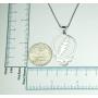Ann Claridge Stealie Necklace, on 20'' Snake Chain, Pure 304 Stainless Steel, Grateful Dead Head Skull Lightening Bolt Charm Pendant with 20'' Long Chain (50.8cm) Smooth Snake Chain