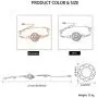 Bracelet for Women Statement Cut Cubic Zirconia Cz Rhinestone Hand Chain Luxury Crystal Personality Adjustable Bangle