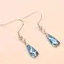 Women Opal Dangle Earrings Jewelry Dainty Elegant New Sterling Silver Earring Genuine and Created Gemstone Birthstone