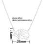 MIXIA Stainless Steel Unique Origami Hedgehog Pendant Necklace for Women Cute Animal Charm Choker Jewelry