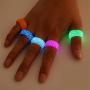 Nanafast Glow Resin Ring Christmas Luminous Ring Toy Gift for Kids Men Women Size 6-11