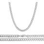 Orostar Sterling Silver 925 Unisex Italian 5mm Curb Chain, Sizes 7-30 Inches