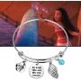 WSNANG Moana Inspired Gift Be Who You are On The Inside Bracelet Maui Jewelry Moana Ocean Gift Inspirational Gift for Her