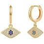 Small Dangle Hoop Earrings 14K Gold Plated Cubic Zirconia Boho Women Girls Huggie Earring Dainty Jewelry Gift