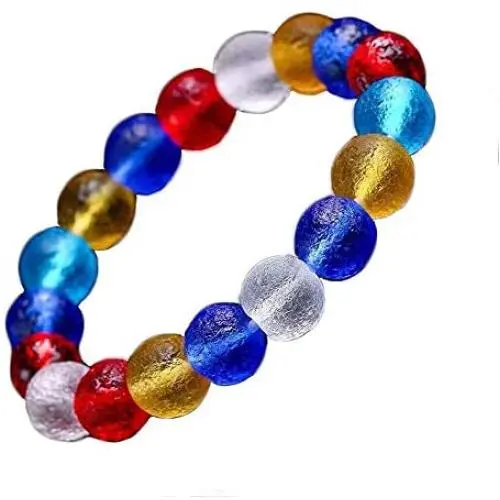 Timeetus Czech Meteorite Bracelet Original Stone Beads Natural Genuine Universe Meteorite Chain Fashion Jewellery, Exquisite Protection Gift Box Packaging
