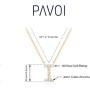 PAVOI 14K Yellow Gold Plated Cubic Zirconia Initial Necklace | Letter Necklaces for Women