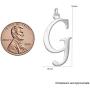 Raposa Elegance Sterling Silver A-Z Initials Charms