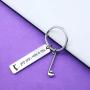 Golfer Gift Golfer Keychain This is How I Roll Golf Birthday Gift for Uncle Father Grandpa Retirement Jewelry Golf Keychain Golf Player Gift (roll golf KR)